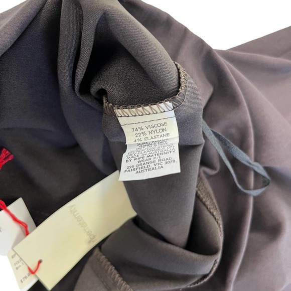 NWT Ripe Maternity Brown Fold Over Pants Large - Picture 4 of 5